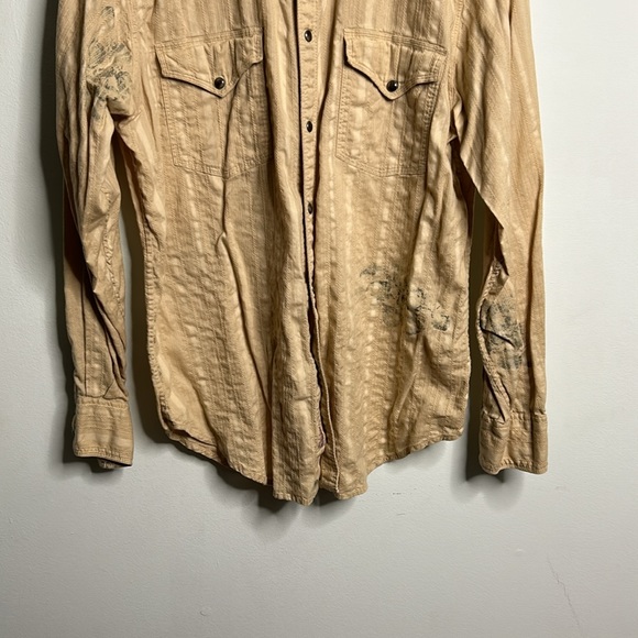 Guess Mens Long Sleeve Button Down Cotton Shirt (made in India) - Picture 3 of 12